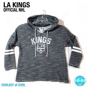 Los Angeles Kings official NHL Hoodie Men’s 2XL Gray Pullover national Hockey